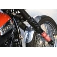 Motone Shorty - Bobbed Front Mudguard/Fender- Spoke Wheels - Polished Aluminium