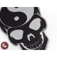 SKULL Car Hotrod Tiki/Ed Roth/Von Dutch CNC Billet Badge/Emblem Panel decal chop