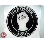 Sticker/Decal-3D NORTHERN SOUL fits VESPA/LAMBRETTA legshield/side panel