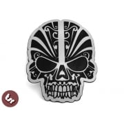 tiki SKULL Hotrod/Ed Roth/Von Dutch CNC Billet Badge/Emblem Panel decaL VW/JDM