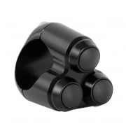 Triple Micro Switch Button Housing - One Inch Handlebar - Black