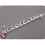 TSR Legshield Badge Vespa Style 'Scooterboy' Chrome Vespa px/sprint/vbb/lml