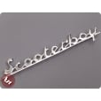 TSR Legshield Badge Vespa Style 'Scooterboy' Chrome Vespa px/sprint/vbb/lml