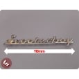 TSR Legshield Badge Vespa Style 'Scooterboy' Chrome Vespa px/sprint/vbb/lml