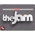 TSR Legshield/Side Panel Badge 'The Jam' Chrome Fits VESPA/LAMBRETTA