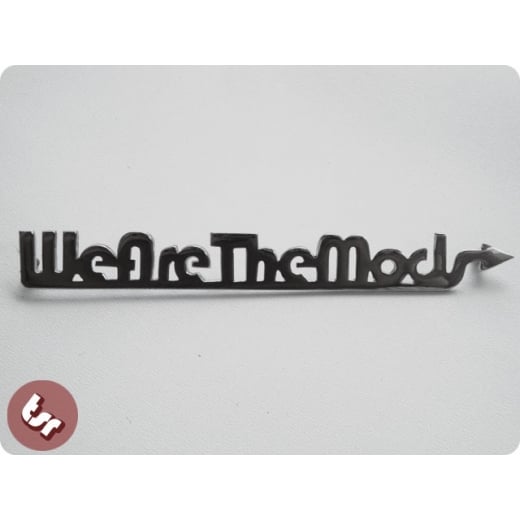 TSR Legshield/Side Panel Badge We Are The Mods fits Vespa/Lambretta