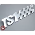 TSR Legshield/Side Panel Custom Chrome Badge TS1 fits tuned Lambretta