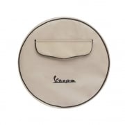VESPA 10" Spare Wheel Cover Cream With Front Pocket