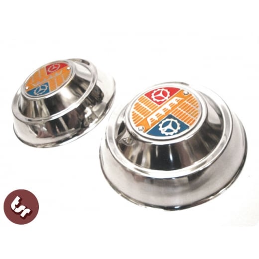 VESPA 8" Wheel Hub Caps/Covers Embellishers - Chrome