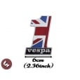 VESPA Billet CNC Number One No 1! Legshield/Panel/Frame Badge