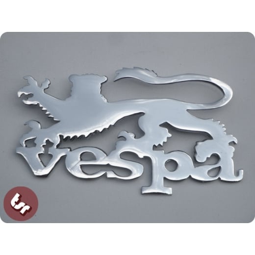 VESPA Chrome Side Panel/Legshield Badge England Lion