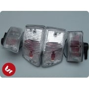 VESPA Custom Chrome/Clear Lens Indicator/Turn Signal Set PX/T5/LML Top Quality