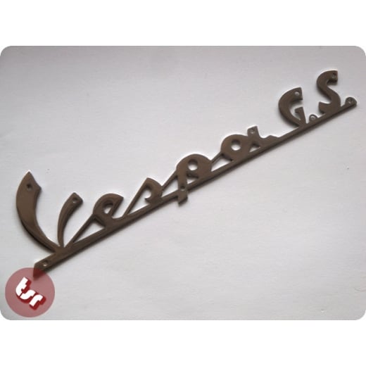 VESPA GS Legshield Badge GS 160 Chrome Scroll GS160