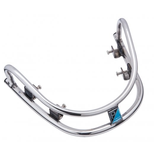 VESPA GTS/GT Mudguard/Fender Stainless Steel Crash Bar+Badge