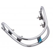 VESPA GTS/GT Mudguard/Fender Stainless Steel Crash Bar+Badge