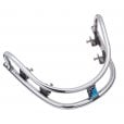 VESPA GTS/GT Mudguard/Fender Stainless Steel Crash Bar+Badge