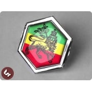 VESPA Horncast Hex Clip Badge Piaggio PX/T5/LML Rasta