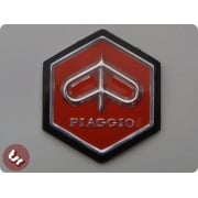 VESPA Horncast Hexagon Badge VLB/SPRINT RALLY - RED