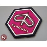 VESPA Horncast Hexagon hex Badge VLB/SPRINT RALLY PINK