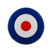 VESPA/LAMBRETTA 10" Spare Wheel Cover MOD Target Red/White/Blue