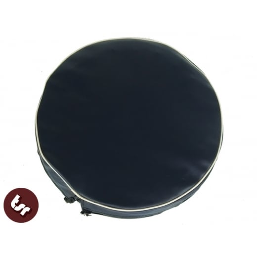 VESPA/LAMBRETTA 10" Spare Wheel Cover Navy Blue/cream