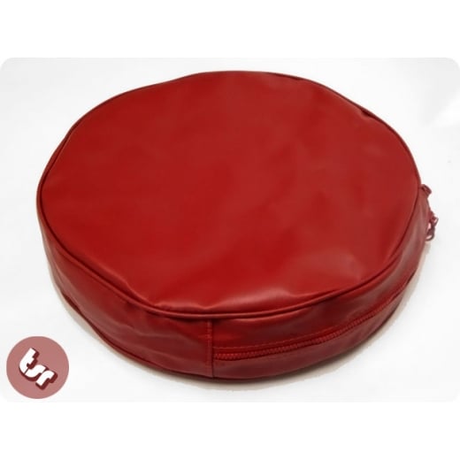 VESPA/LAMBRETTA 10" Spare Wheel Cover Ox-Blood Red