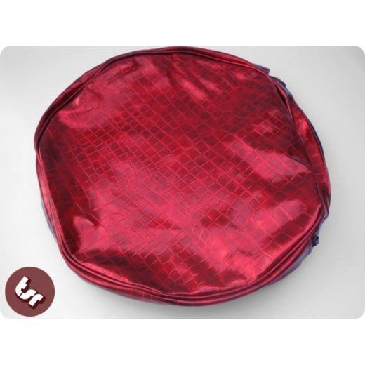 VESPA/LAMBRETTA 10" Spare Wheel Cover Red Croc Skin