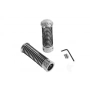 VESPA/LAMBRETTA Custom Sundance Handlebar Grips Chrome - Engraved