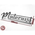 VESPA/LAMBRETTA Legshield/Panel Badge MODERNIST Chrome