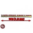 VESPA/LAMBRETTA Loud Pipes Save Lives! Billet CNC Legshield/Panel/Badge/Emblem