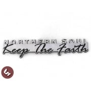 VESPA/LAMBRETTA Northern Soul-Keep The Faith Billet CNC Legshield/Panel/Badge px