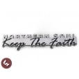 VESPA/LAMBRETTA Northern Soul-Keep The Faith Billet CNC Legshield/Panel/Badge px