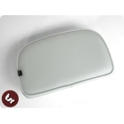 VESPA/LAMBRETTA Rear Rack Back Rest Carrier Seat Pad White Bolt-On