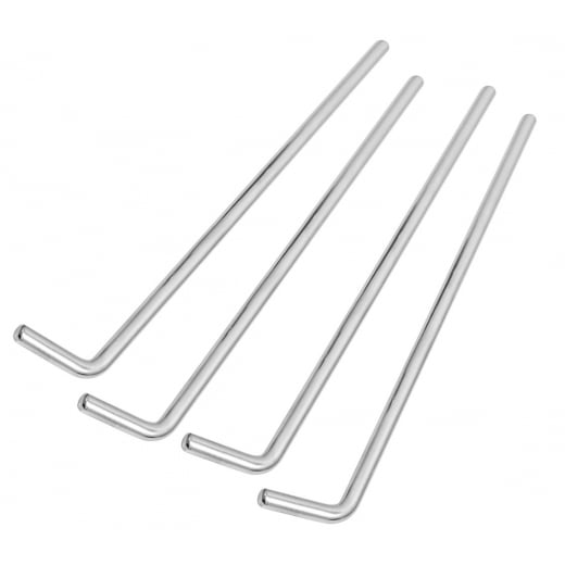 VESPA/LAMBRETTA Set of 4 14" Inch MOD Mirror Head Stems Stainless Steel