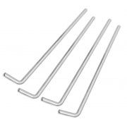 VESPA/LAMBRETTA Set of 4 14" Inch MOD Mirror Head Stems Stainless Steel