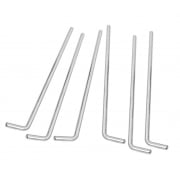 VESPA/LAMBRETTA Set of 6 14" Inch MOD Mirror Head Stems Stainless Steel
