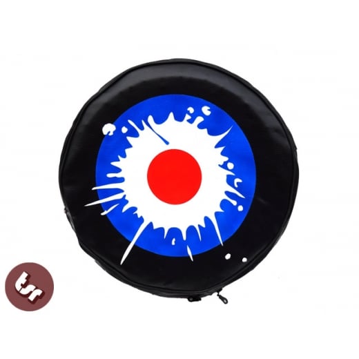 VESPA/LAMBRETTA TSR 10" Spare Wheel Cover - Mod Target Splat