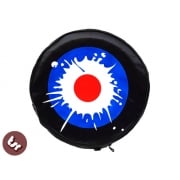 VESPA/LAMBRETTA TSR 10" Spare Wheel Cover - Mod Target Splat