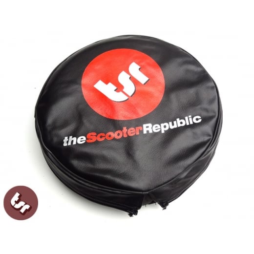 VESPA/LAMBRETTA TSR 10" Spare Wheel Cover - Scooter Republic Logo