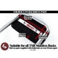 VESPA/LAMBRETTA TSR Rear Rack Back Rest Pad Black