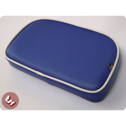 Tsr Rear Rack VESPA/LAMBRETTA TSR Rear Rack Back Rest Pad Royal Blue/White - from The ...