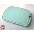 VESPA/LAMBRETTA TSR Rear Rack Back Rest Seat Pad Baby Blue/Cream
