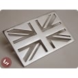 VESPA/LAMBRETTA Union Jack Chrome Bolt On Badge Emblem