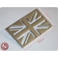 VESPA/LAMBRETTA Union Jack Chrome Bolt On Badge Emblem