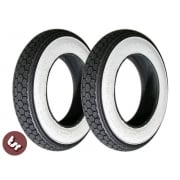 VESPA/LAMBRETTA Whitewall Continental 10" Tyre X2 PAIR