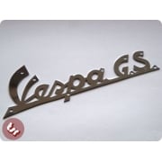 VESPA Legshield Badge GS 150 Scroll 'Vespa GS' Chrome