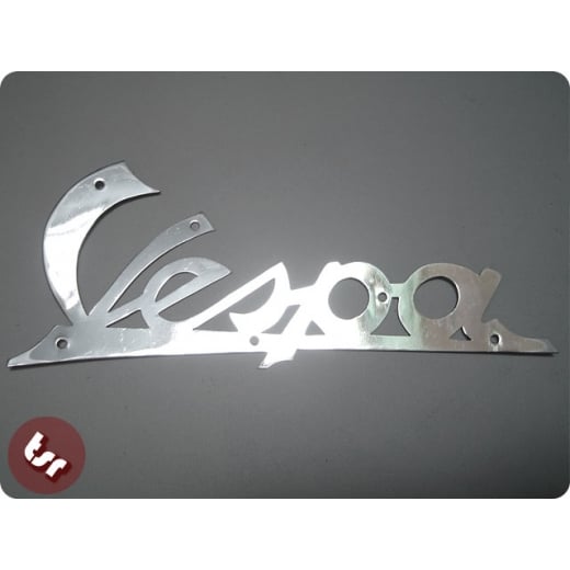 VESPA Legshield Badge 'Vespa' ACMA/Early Vespa Chrome