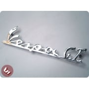 VESPA Legshield Badge 'Vespa GT' (3 Tabs) Chrome
