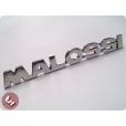 VESPA P210/166+ Legshield/Panel Badge 'MALOSSI' Chrome