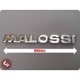 VESPA P210/166+ Legshield/Panel Badge 'MALOSSI' Chrome